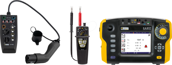 C.A EVSE-Set C.A 6652 & C.A 6117 & DataView & C.A 762 IP2X Installationstester