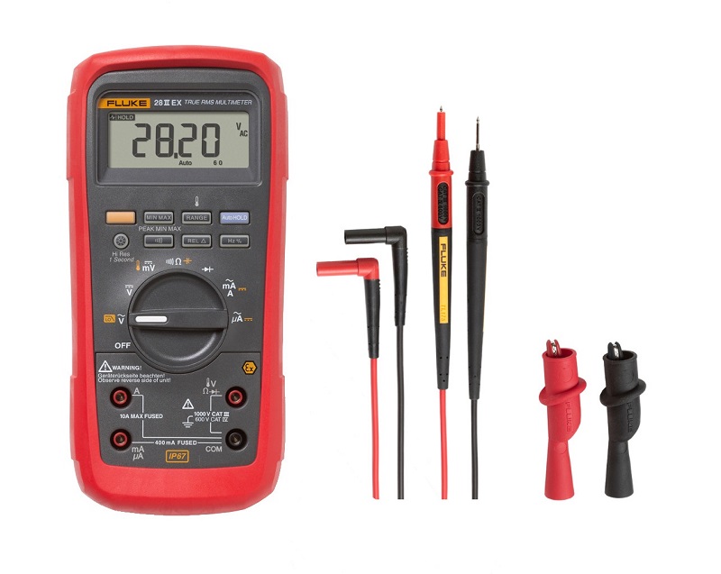 FLUKE 28II Ex Digitalmultimeter, Echt-Effektivwert, Eigensicher, -200°C...1090°C, CATIV 600V / CATII