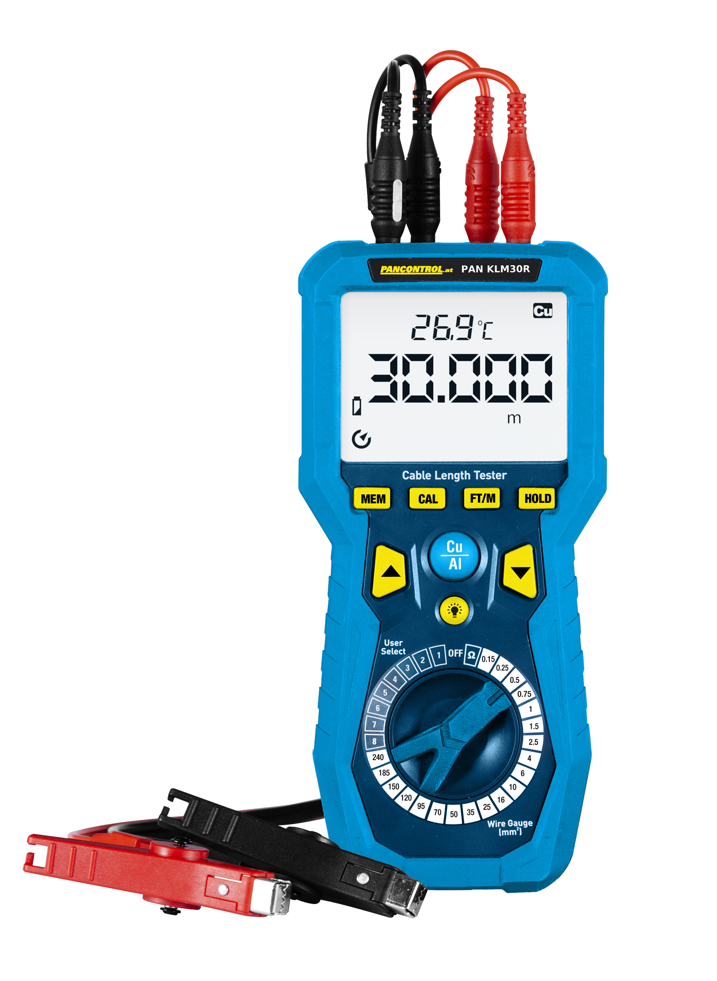 Pancontrol KLM30R Kabellängenmessgerät & Milli-Ohmmeter